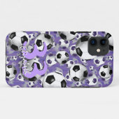 Voetbalballen! Vrouwenvoetbal Case-Mate iPhone Case (Achterkant (horizontaal))