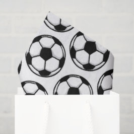 Voetbalballen Wit Zwart Sportteam Kinderen Verjaar Tissuepapier