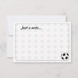 Voetbalballen Zwart en Wit Aangepast Alleen een Op Notitiekaartje