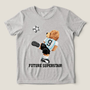 Voetbalbeer Tri-Blend Shirt