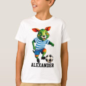 Voetbalbeestje personaliseren t-shirt (Voorkant)