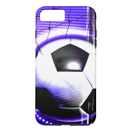 Voetbalblauw personaliseren met naam of teamnaam Case-Mate iPhone case (Achterkant)
