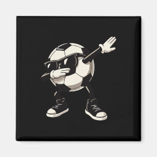 Voetbalbol in Dabbing-dans Cool Zonnestudio Voetba Magneet