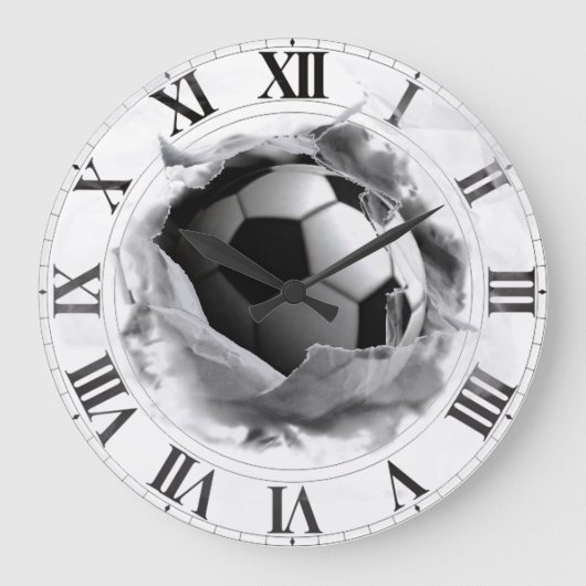voetbalcadeau grote klok (Voorkant)