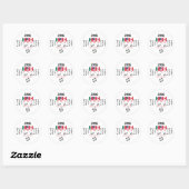 Voetbalcadeaus voor fans ronde sticker (Vel)