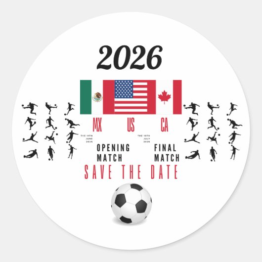 Voetbalcadeaus voor fans ronde sticker (Voorkant)