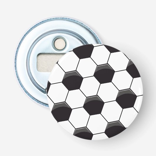 voetbalcel button flesopener (Voorkant)