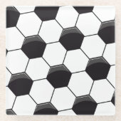 voetbalcel glazen onderzetter (Voorkant)