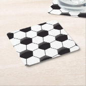 voetbalcel kartonnen onderzetters (Schuin)