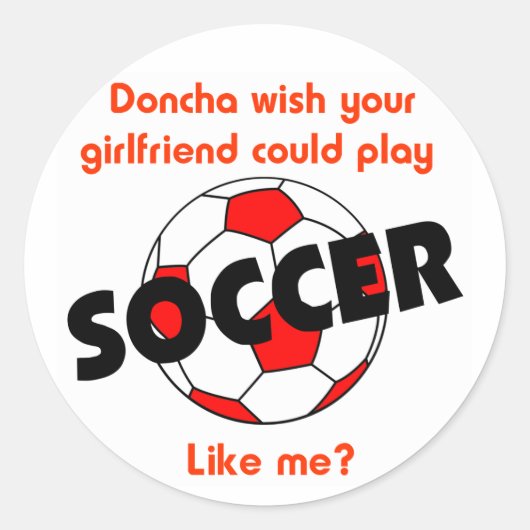 VoetbalChick Doncha Ronde Sticker (Voorkant)