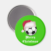 VoetbalChick Vrolijk Kerstfeest Magneet (Voorkant / Achterkant)