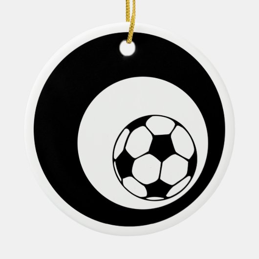 voetbalcirkels keramisch ornament (Voorkant)