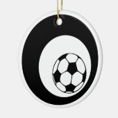 voetbalcirkels keramisch ornament (Links)