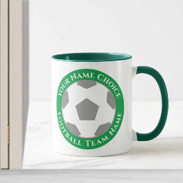 Voetbalclub Design in Groene Mok