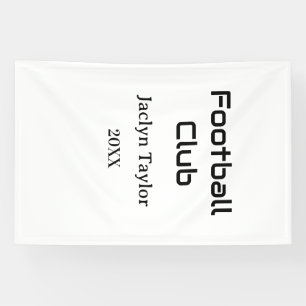 VOETBALCLUB FIFA WERELDBEKER NAAM JAAR FEEST SPANDOEK