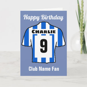 Voetbalclubshirts om aan te passen kaart