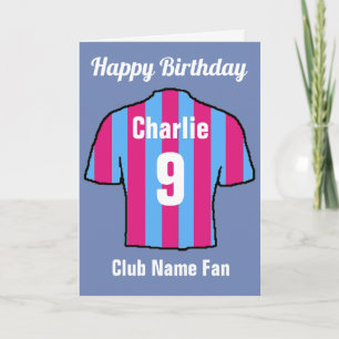 Voetbalclubshirts om aan te passen kaart