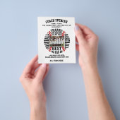 Voetbalcoach, bedankt flyer (Hand)