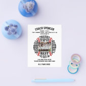 Voetbalcoach, bedankt flyer (Enkel)