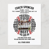 Voetbalcoach, bedankt flyer (Voorkant)