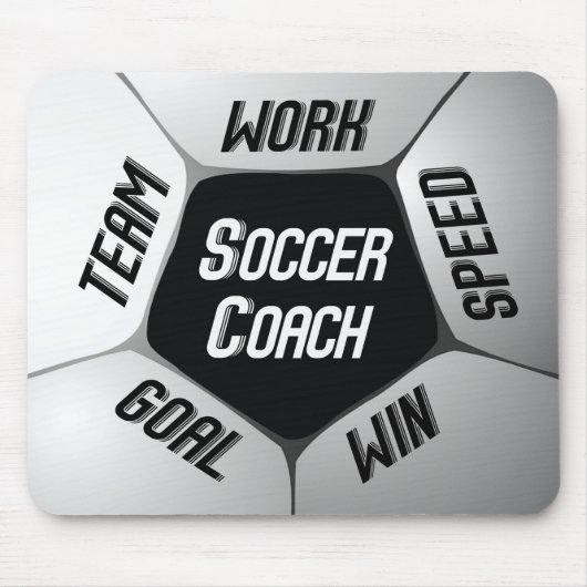 Voetbalcoach Bedankt Grote Bal Muismat (Voorkant)