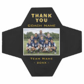 Voetbalcoach Bedankt Teamfoto Voetbal (Enkel)