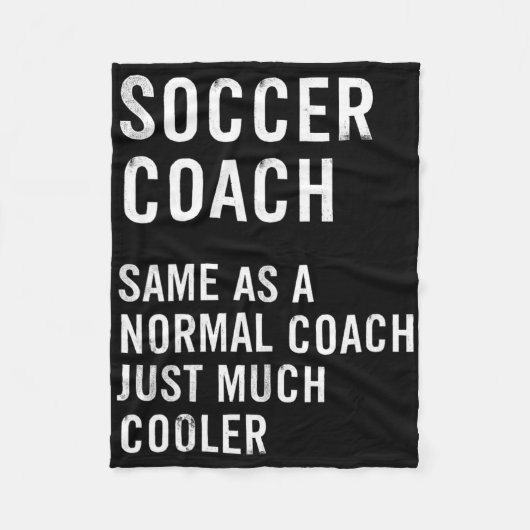 Voetbalcoach Definitie Grappig Fleece Deken (Voorkant)