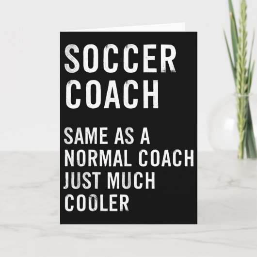 Voetbalcoach Definitie Grappig Kaart (Voorkant)