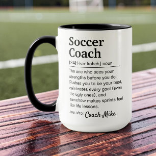 Voetbalcoach Definitie Persoonlijke Dank Je Mok