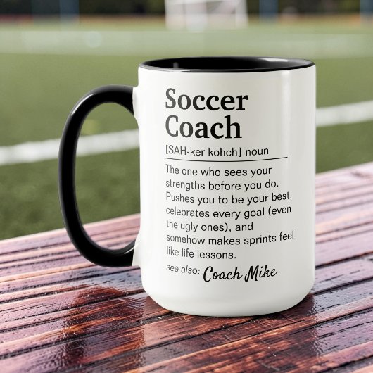 Voetbalcoach Definitie Persoonlijke Dank Je Mok