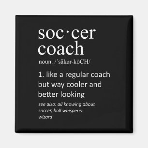 Voetbalcoach Definitie Sport Grappige Trainer  Magneet