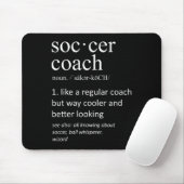 Voetbalcoach Definitie Sport Grappige Trainer Muismat (Met muis)