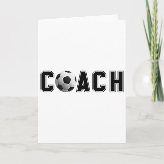 Voetbalcoach kaart (Voorkant)