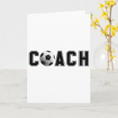 Voetbalcoach kaart (Gele Bloem)