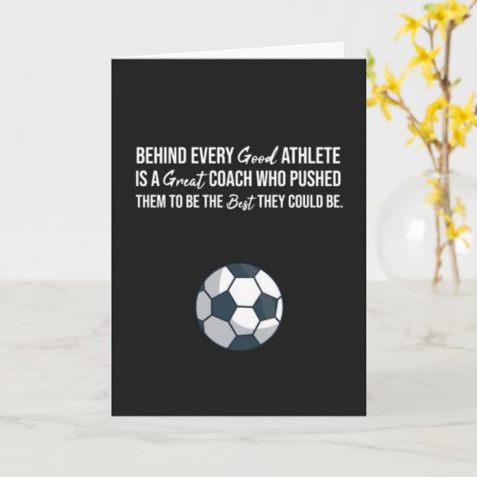 Voetbalcoach Kaarten Moderne Trainer Waardering (Gele Bloem)