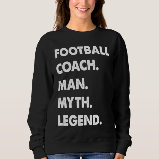Voetbalcoach Man Mythe Legende Trui (Voorkant)
