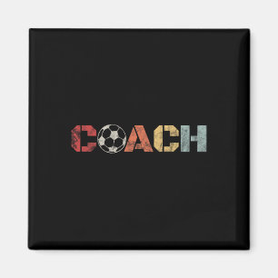 Voetbalcoach Retro Vintage Instructie Voetbal Door Magneet