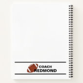 Voetbalcoach Spiraal Notebook Notitieboek (Achterkant)