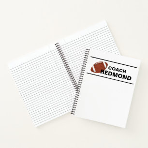 Voetbalcoach Spiraal Notebook Notitieboek