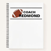 Voetbalcoach Spiraal Notebook Notitieboek (Voorkant)