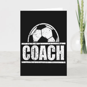 Voetbalcoach sportcoaching staf Voetbal papa Vader Kaart