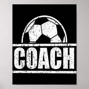 Voetbalcoach sportcoaching staf Voetbal papa Vader Poster