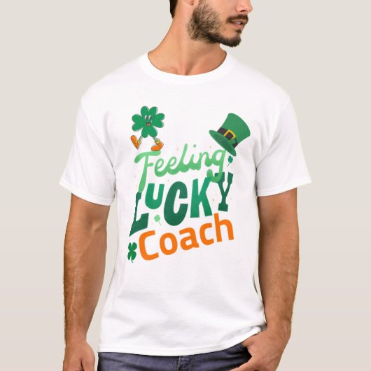 Voetbalcoach voor de dag van de ierse heilige patr t-shirt (Voorkant)