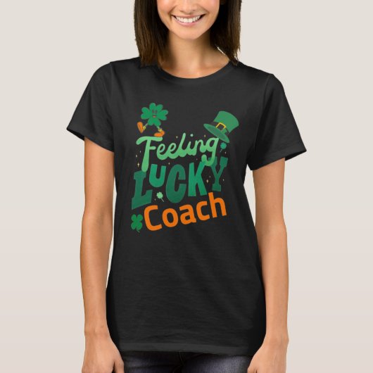 Voetbalcoach voor de dag van de ierse heilige patr t-shirt (Voorkant)