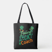 Voetbalcoach voor de dag van de ierse heilige patr tote bag (Achterkant)
