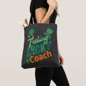 Voetbalcoach voor de dag van de ierse heilige patr tote bag (Dichtbij)