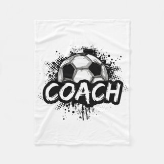 Voetbalcoach voor mannen vrouwen voetbal T-shirt  Fleece Deken