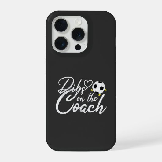 Voetbalcoach Vrouw Dibs op de Coach iPhone Hoesje (Achterkant)