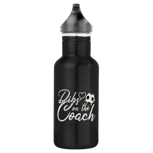 Voetbalcoach Vrouw Dibs op de Coach Waterfles (Rechts)