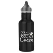 Voetbalcoach Vrouw Dibs op de Coach Waterfles (Links)